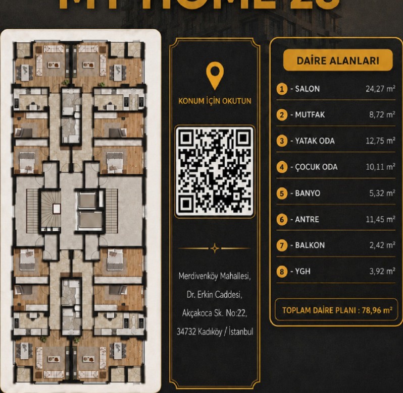 MYHOME28 normal kat planı
